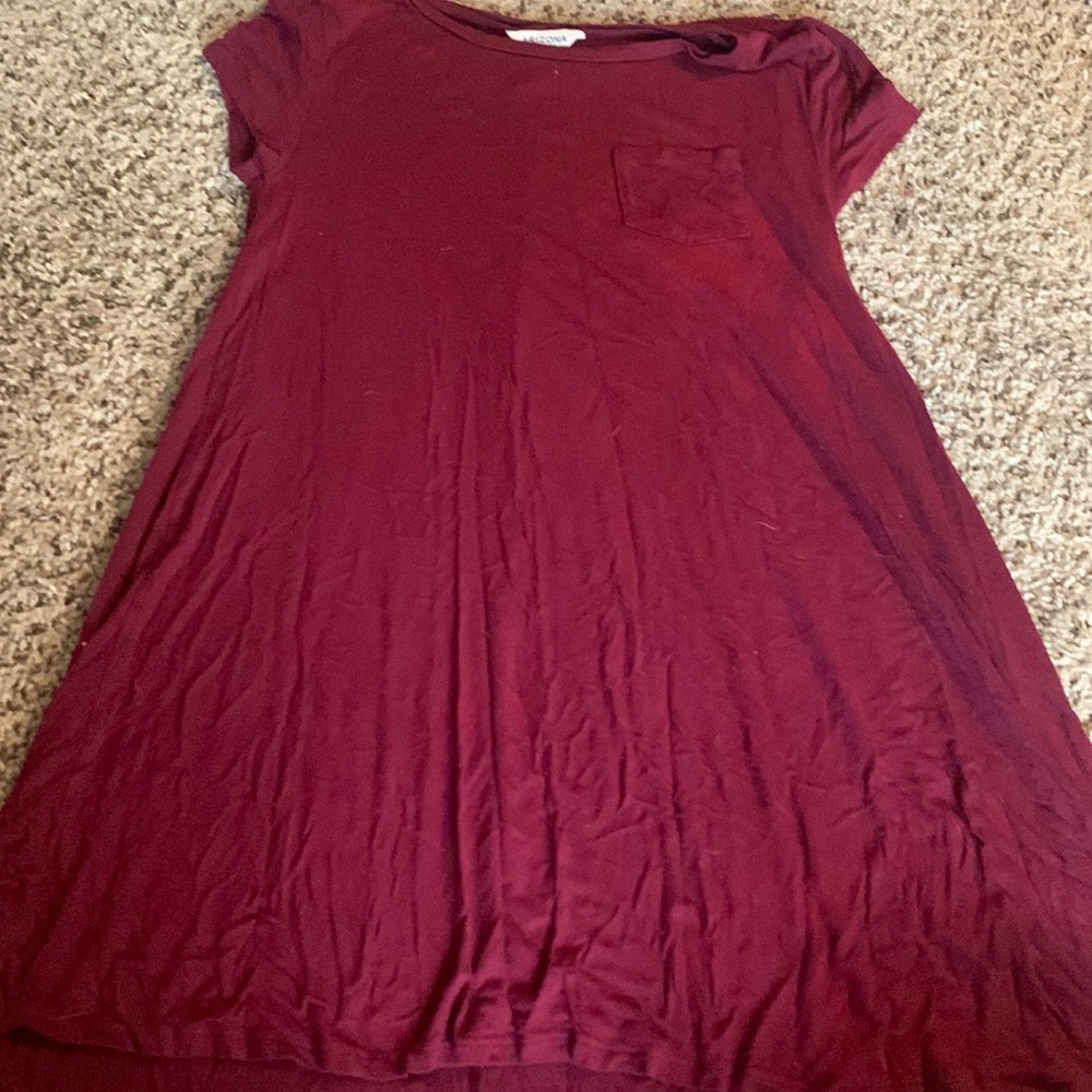 Maroon t-shirt dress - Picture 1 of 1
